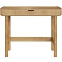 Ver imagem 2 de Mesa Escrivaninha Orgânica Home Office 1 Gaveta 100cm Nordic A03 Hanover Roble - Lyam Decor
