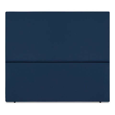 Cabeceira Cama Box Organica Casal 140cm Luna Suede C/frame Azul