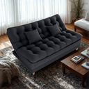Ver imagem 4 de Sofa Cama 2 Lugares 185 Cm Duda Tecido Pompeia G501 Chumbo Milani Store