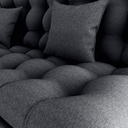Ver imagem 3 de Sofa Cama 2 Lugares 185 Cm Duda Tecido Pompeia G501 Chumbo Milani Store