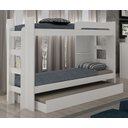 Ver imagem 1 de Beliche Infantil com Cama Auxiliar - 125-neve - Star Móveis