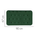 Ver imagem 2 de Painel Estofado Luxo Capitonê Brenda 90cm Solteiro para Cama Box Suede Verde Musgo - Gat Magazine