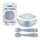 Ver imagem 1 de Jogo De Talheres Infantil Le Petit Cinza 03 Peças