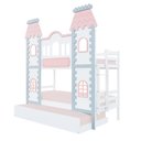 Ver imagem 3 de Treliche Castelo Encantado - Madeira Maciça Branco/cinza/rosa | Housin