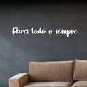 Ver imagem 2 de Letreiro de Parede Para Todo o Sempre em MDF