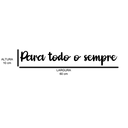 Ver imagem 3 de Letreiro de Parede Para Todo o Sempre em MDF