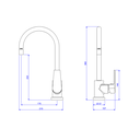 Ver imagem 2 de Monocomando para Cozinha Mesa Level - Deca Deca Metais