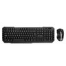 Kit Teclado + Mouse sem Fio C3Tech K-W40Bk 1600dpi Preto - 1