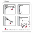 Ver imagem 4 de Suporte Para Mesa Dobrável 500mm Branco o Par