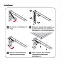 Ver imagem 3 de Suporte para Mesa Dobrável 300mm o Par