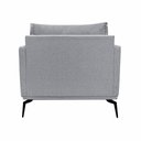 Ver mais imagens de Kit 2 Poltronas Decorativas Pés em Aço Stagno Linho Cinza - Gran Belo