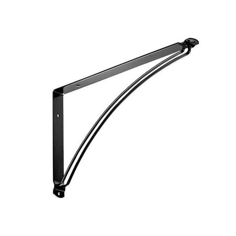 Suporte Mão Francesa Inversa 20 x 30 cm Preta a Unidade