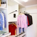 Ver mais imagens de Cabideiro Extensível Cromado para Roupeiro com 85 a 115 cm de Largura