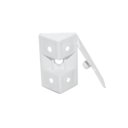 Ver imagem 3 de Cantoneira Conector de 4 Furos com Tampa Branca Pacote com 100 Unidades