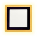 Ver imagem 2 de Painel Led Taschibra Quadrado Sobrepor 18+6w Dual Color Black Bivolt