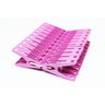 Kit 20 Prendedor Pregador Roupa Varal Embalagem Resistente Excelente Qualidade Rosa - 1