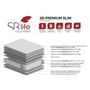 Ver imagem 7 de Colchão Queen Sr Life Premium Slim Molas Ensacadas Espuma D45 158x198x31cm Bege