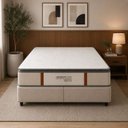 Ver imagem 4 de Colchão Queen Sr Life Premium Slim Molas Ensacadas Espuma D45 158x198x31cm Bege