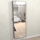 Ver imagem 4 de Armário Porta Joia (1,80 - Preto), Colar com Porta de Espelho em Moldura de Aluminio Camari