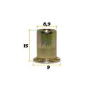 Ver imagem 5 de Porca Rebite Rosca Interna M6 x 15 mm - 100 Unidades