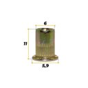 Ver imagem 5 de Porca Rebite Rosca Interna M4 x 11 mm - 100 Unidades
