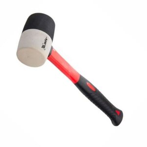 Martelo de Borracha 225g com Cabo de Fibra de Vidro