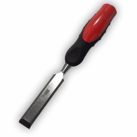 Formão para Carpintaria e Marcenaria 18 mm Largura com Cabo Plástico