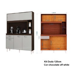 Armário de cozinha choc off 120cm - Duda - 2