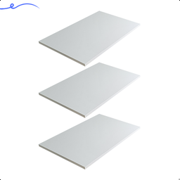 Kit 3 Prateleira Branca 50X35 Tampo Tabua Mdf Organizadora Decoração Cozinha Quarto Banheiro Sala - 2 Kit 3 Prateleira Branca 50X35 Tampo Tabua Mdf Organizadora Decoração Cozinha Quarto Banheiro Sala - 2