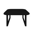 Ver imagem 4 de Mesa De Centro Lateral De Apoio Para Sala Estar Square Preto Laca