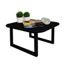 Ver imagem 1 de Mesa De Centro Lateral De Apoio Para Sala Estar Square Preto Laca