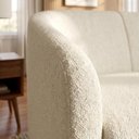 Ver mais imagens de Poltrona Namoradeira 2 Lugares Aura 120 cm Pes Madeira Boucle Tce 1010 Moll