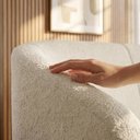 Ver imagem 6 de Poltrona Namoradeira 2 Lugares Aura 120 cm Pes Madeira Boucle Tce 1010 Moll