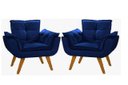 Ver imagem 1 de Kit 2 Poltronas Decorativas Opala Suede - 0129