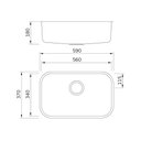 Ver imagem 4 de Cuba Mekal Linha Extra Cs-2 56x34 Aço Escovado