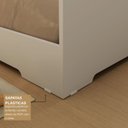 Ver mais imagens de Quarto Infantil Completo Guarda-Roupa Closet e Cama Solteiro Montessoriana 100% MDF Olivia e Mark Branco
