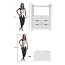 Ver imagem 4 de Quarto Infantil Completo Guarda-Roupa Closet e Cama Solteiro Montessoriana 100% MDF Olivia e Mark Branco