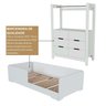Quarto Infantil Completo Guarda-roupa Closet e Cama Solteiro Montessoriana 100% Mdf Olivia e Mark - 11