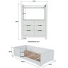 Quarto Infantil Completo Guarda-roupa Closet e Cama Solteiro Montessoriana 100% Mdf Olivia e Mark - 3