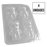 Forma de Silicone Ursinho Pequeno - 5cm X 7,8cm - 4 Un - 3