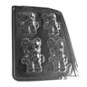 Forma de Silicone Ursinho Pequeno - 5cm X 7,8cm - 4 Un - 1
