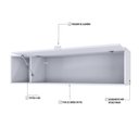 Ver imagem 4 de Armário Aéreo c/Nicho e Porta Basculante 35x135x35cm WLNP135 Branco Chess