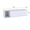 Ver imagem 3 de Armário Aéreo c/Nicho e Porta Basculante 35x135x35cm WLNP135 Branco Chess
