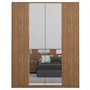 Ver imagem 5 de Guarda Roupa Casal 4 Portas 2 Com Espelhos Attore D02 Amendola Touch - Mpozenato