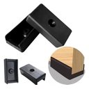 Ver imagem 4 de Kit 300 Sapata U Preta Pesinho para Moveis 500 Kg Plástico:preto