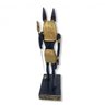 Imagem deus Egípcio Anubis Preto e Dourado em Resina 28 cm - 3