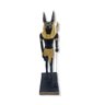 Imagem deus Egípcio Anubis Preto e Dourado em Resina 28 cm - 1