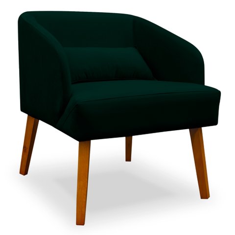 Poltrona Decorativa Virgínia Veludo Verde - Montanaris Decor Md Montanaris Decor