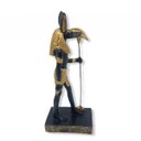 Ver imagem 2 de Imagem deus Egípcio Anubis Preto e Dourado em Resina 16 cm