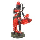Ver imagem 1 de Escultura Orixá Iansã Vermelho em Resina 23 cm